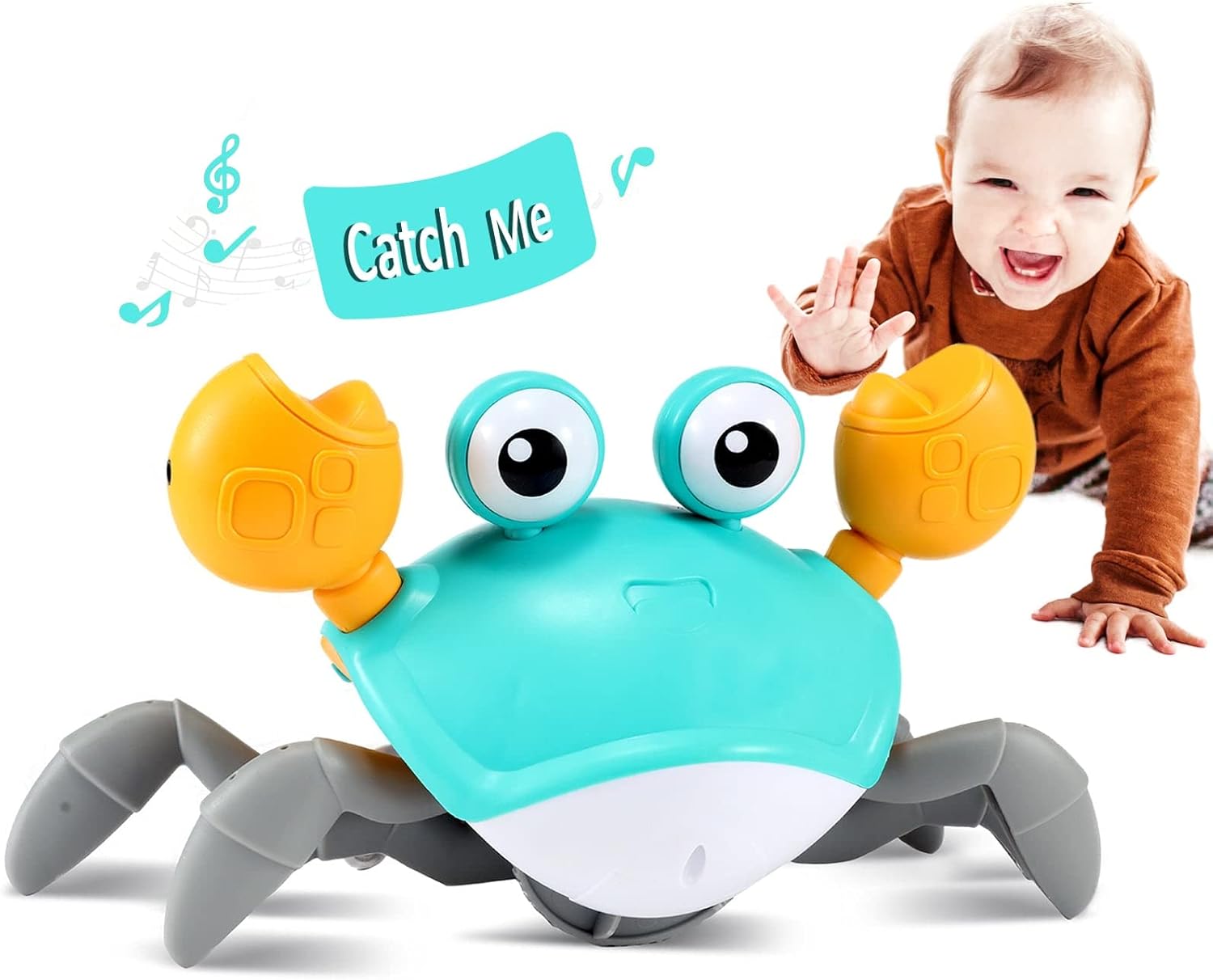 Walking crab dog toy
