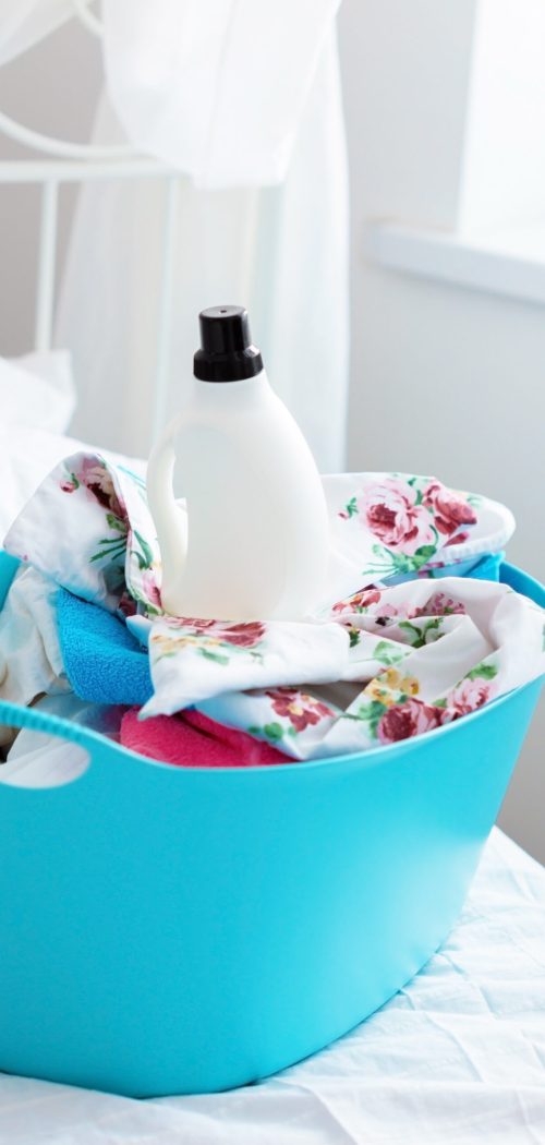 basket of clothes How to Wash Newborn Clothing